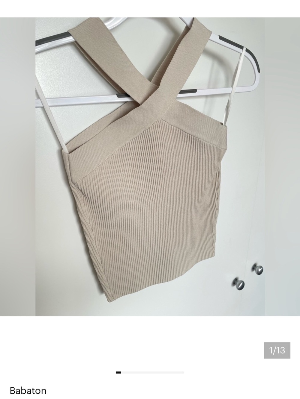 Babaton Sculpt Knit Criss Cross Tank